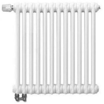 Радиатор секционный Arbonia (Арбония) 3050V/8 нижнее подключение (с вентилем) № 69 твв 1/2″ без накладок RAL 9016 Белый