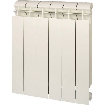 Радиатор биметаллический Global (Глобал) Style Plus 500 6 секций боковое подключение белый RAL9010