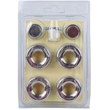 Присоединительный набор для радиатора 011046 CHROME Global (Глобал) KIT 1/2 (хром)