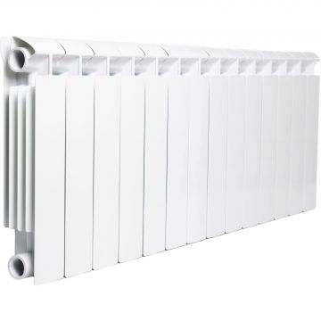 Радиатор биметаллический Global (Глобал) STYLE EXTRA 350 14 секций боковое подключение (белый)