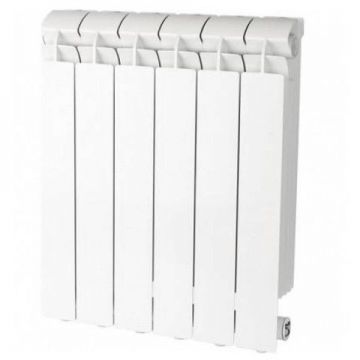 Радиатор алюминиевый Global (Глобал) VOX-R 500 14 секций нижнее правое подключение белый RAL9010