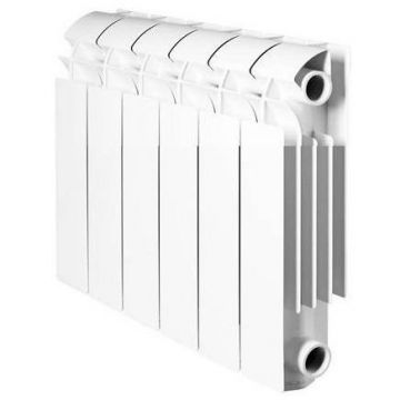 Радиатор алюминиевый Global (Глобал) VOX-R 350 8 секций боковое подключение (белый)