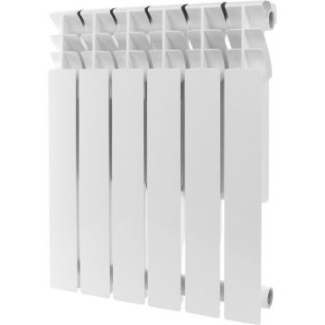 Радиатор алюминиевый ROMMER (РОММЕР) Plus 500 4 секции боковое подключение RAL9016