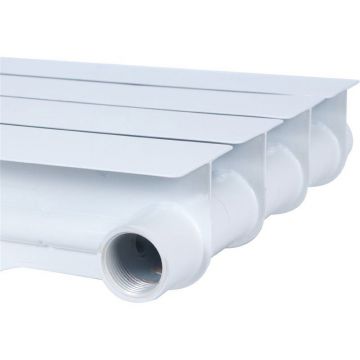 Радиатор биметаллический ROMMER (РОММЕР) Plus BM 500 6 секций боковое подключение RAL9016