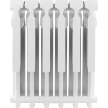 Радиатор алюминиевый ROMMER (РОММЕР) Plus 500 6 секций боковое подключение RAL9016