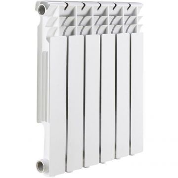 Радиатор биметаллический ROMMER (РОММЕР) Optima BM 500 6 секций боковое подключение RAL9016