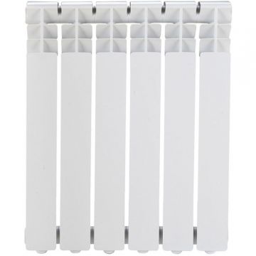 Радиатор биметаллический ROMMER (РОММЕР) Optima BM 500 6 секций боковое подключение RAL9016