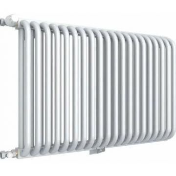 Радиатор стальной 2 трубчатый ROMMER (РОММЕР) RST 2030/22 боковое подключение RAL9016 в комплекте 4 кронштейна (RST-203022-010)