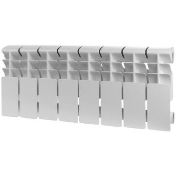 Радиатор алюминиевый ROMMER (РОММЕР) Plus 200 6 секций боковое подключение RAL9016