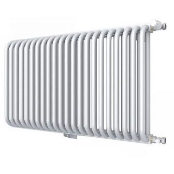 Радиатор стальной 2 трубчатый ROMMER (РОММЕР) RST 2050/22 боковое подключение RAL9016 в комплекте 4 кронштейна (RST-205022-010)