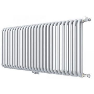 Радиатор стальной 2 трубчатый ROMMER (РОММЕР) RST 2050/26 боковое подключение RAL9016 в комплекте 4 кронштейна (RST-205026-010)