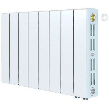 Радиатор биметаллический Rifar (Рифар) Supremo Ventil 350 SVR 8 секций нижнее правое подключение белый RAL9016