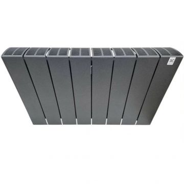 Радиатор биметаллический Rifar (Рифар) Supremo Ventil 350 SVR 8 секций нижнее правое подключение (Антрацит)