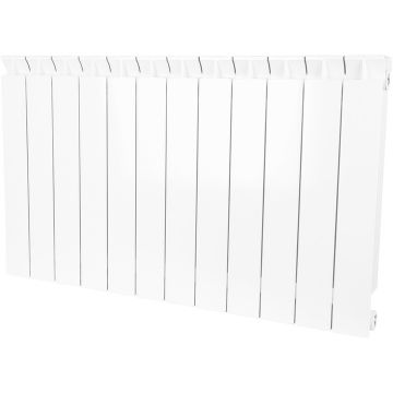 Радиатор биметаллический Stout (Стаут) Style 500 мм х 12 секций боковое подключение RAL9010 (SRB-0110-050012)