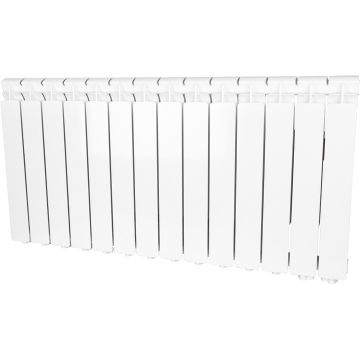 Радиатор алюминиевый Stout (Стаут) Bravo 500 мм х 14 секций нижнее правое подключение белый RAL 9010 (SRA-0120-050014)