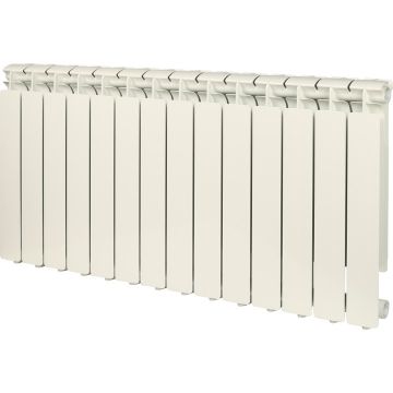 Радиатор алюминиевый Stout (Стаут) ALPHA 500 мм х 10 секций боковое подключение белый RAL 9016 (SRA-2310-050010)