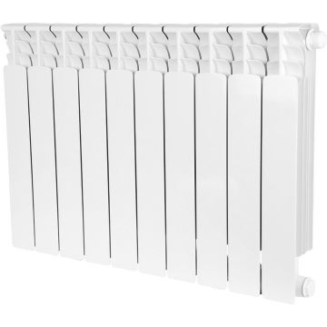 Радиатор биметаллический Stout (Стаут) Space 500 мм х 10 секций нижнее правое подключение RAL9016 (SRB-0320-050010)