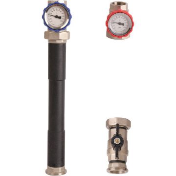 Насосная группа ROMMER (РОММЕР) с прямым контуром 1″ без насоса (RDG-0001-002501)