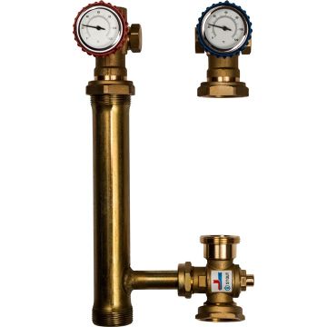 Насосная группа Stout (Стаут) для твердотопливных котлов 1 дюйм без насоса (SDG 0015 002501)