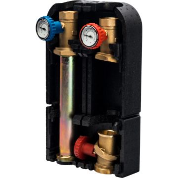 Насосная группа Stout (Стаут) с прямым контуром 1 1/4 дюйма без насоса в теплоизоляции DN 32 (SDG 0001 003201)