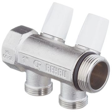 Коллекторный блок Rehau (Рехау) 2 выхода х 1 х 3/4 евроконус (11316441001)