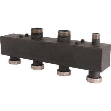 Стальной распределительный коллектор ROMMER (РОММЕР) 2 отопительных контура 1 1/2″ (RDG-0017-004002)