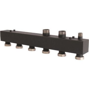 Стальной распределительный коллектор ROMMER (РОММЕР) 3 отопительных контура 1 1/2″ (RDG-0017-004003)