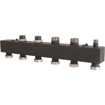 Стальной распределительный коллектор ROMMER (РОММЕР) 3(4) отопительных контура 1 1/2″ (RDG-0017-004034)