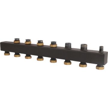 Стальной распределительный коллектор ROMMER (РОММЕР) 4(6) отопительных контура 1 1/2″ (RDG-0017-004046)