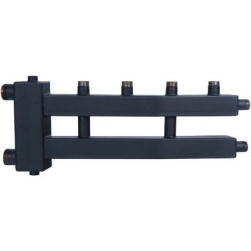 Стальной коллектор ROMMER (РОММЕР) (дублер рядный) с гидроразделителем на 2+1 контура (RDG-0018-014023)