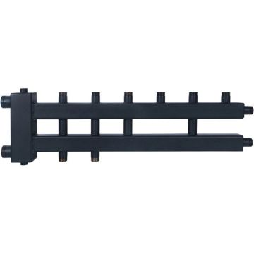 Стальной коллектор ROMMER (РОММЕР) (дублер компакт) с гидроразделителем на 3+1+1 контура (RDG-0018-024035)