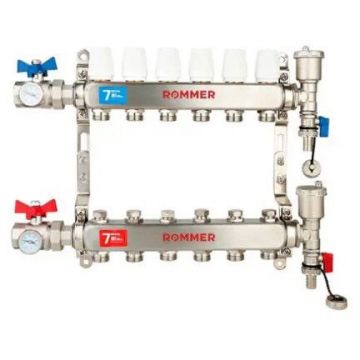 Коллектор ROMMER (РОММЕР) из нержавеющей стали в сборе без расходомеров 10 вых. (RMS-3210-000010)