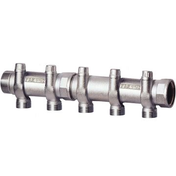 Запорный коллектор Far (Фар) 1 1/2″ (ВР-НР) с 3 отводами М33х1,5 для труб 20-26 мм FK 3920 11203