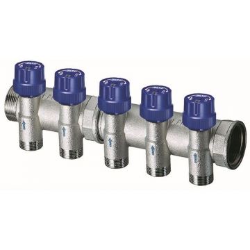 Терморегулирующий коллектор Far (Фар) 1″ на 11 отводом 1/2″ eurokonus FK 3911 11211