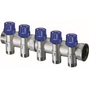 Терморегулирующий коллектор Far (Фар) 1 1/4″ с 4 отводами 3/4″ eurokonus FK 3911 1143404