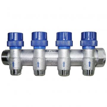 Терморегулирующий коллектор Far (Фар) 1″ с 4 отводами М24х19 FK 3913 C104