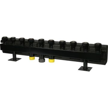 Коллектор распределительный Stout (Стаут) стальной 5 отопительных контуров в теплоизоляции DN 32 (SDG 0016 005005)