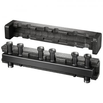 Распределительная гребенка Oventrop (Овентроп) Regumat с изоляцией на 4 контура,с шаровым краном перед насосом DN 32, 2 дюйма (1351674)