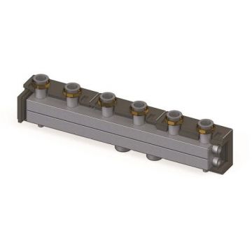 Гребёнка Elsen (Элсен) , DN32, 2″, 4 контура, размер отвода-2″, 6,5 м3/ч