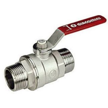 Кран шаровой, Giacomini (Джакомини) , 1″ Н-Н хромированный с рычаговой рукояткой R253LX005