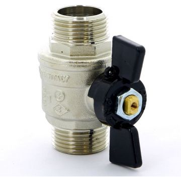 Кран шаровой Bugatti (Бугатти) а.327 Oregon усиленный с наружной-наружной резьбой ш/ш б-ка Rp1″ 03270032