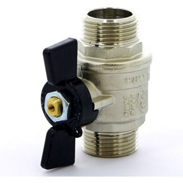 Кран шаровой Bugatti (Бугатти) а.327 Oregon усиленный с наружной-наружной резьбой ш/ш б-ка Rp1″ 03270032