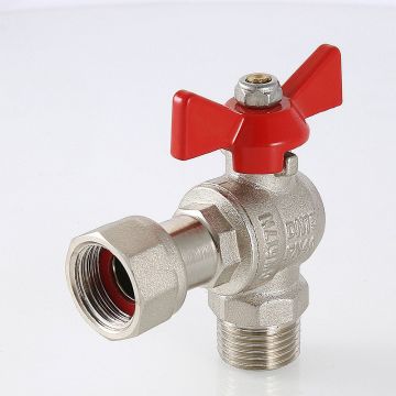 Кран шаровой Valtec Base угловой с накидной гайкой 1/2 вн.-нар. (VT.267.N.0404)