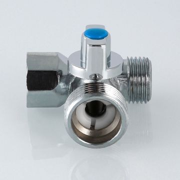 Кран шаровой Valtec для подкл. с/т приборов 1/2х3/4х1/2 (VT.256.N.04)