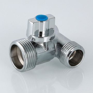 Кран шаровой Valtec для подкл. с/т приборов 1/2х3/4х1/2 (VT.256.N.04)