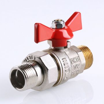 Кран шаровой Valtec (Вальтек) Base с полусгоном 3/4″ нар.-нар. (VT.226.N.05)