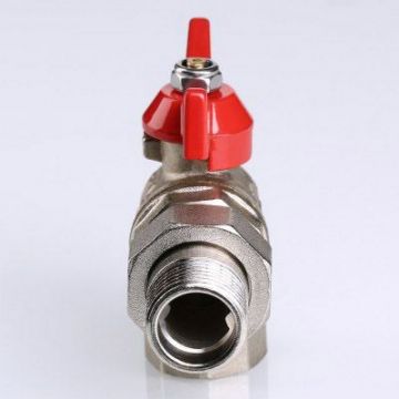 Кран шаровой Valtec Base угловой с полусгоном 3/4 вн.-нар. (VT.228.N.05)