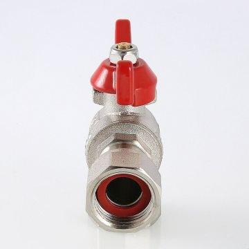 Кран шаровой Valtec Base угловой с накидной гайкой 1 вн.-вн. (VT.266.N.0606)