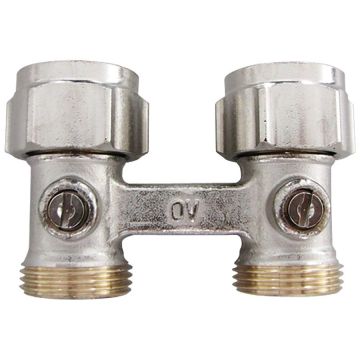 Вентиль Oventrop (Овентроп) Multiflex F ZB-запорно-присоединительный НГ (накидная гайка) -НР 3/4 x 3/4 дюйма прямой (1015813)