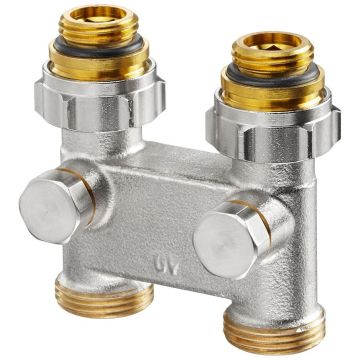 Перепускной вентиль Oventrop (Овентроп) с функцией отключения, прямой НР-НР 1/2 x 3/4 дюйма (1016363)